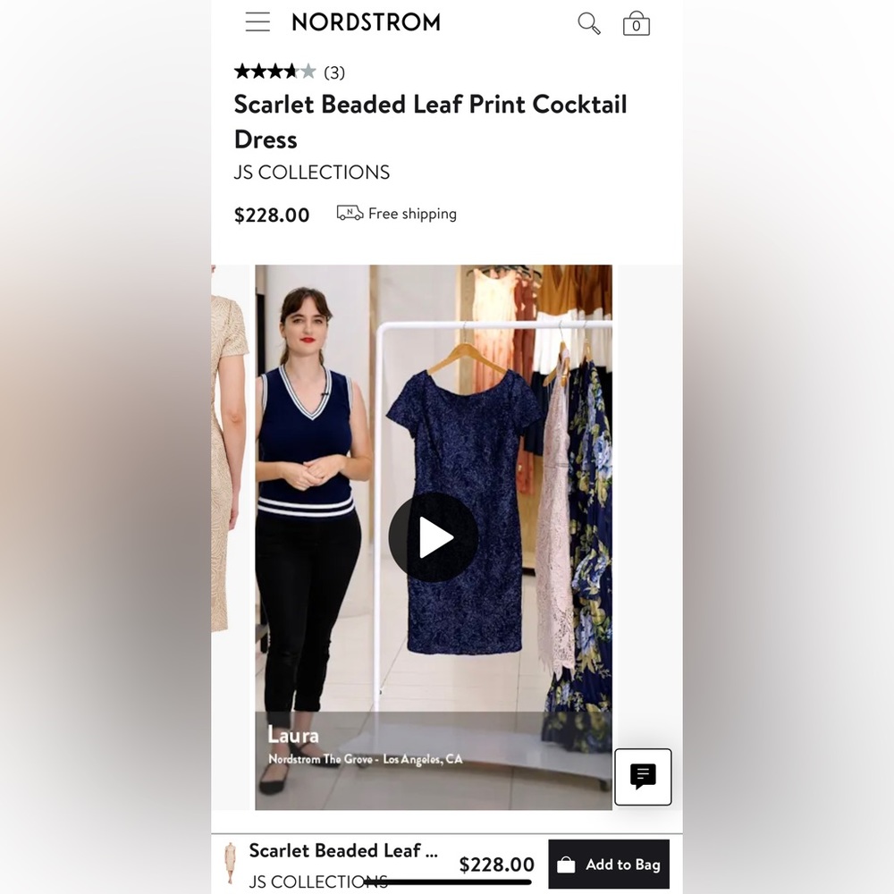 Like New Plus Size Js Collections Navy Cocktail D… - image 8